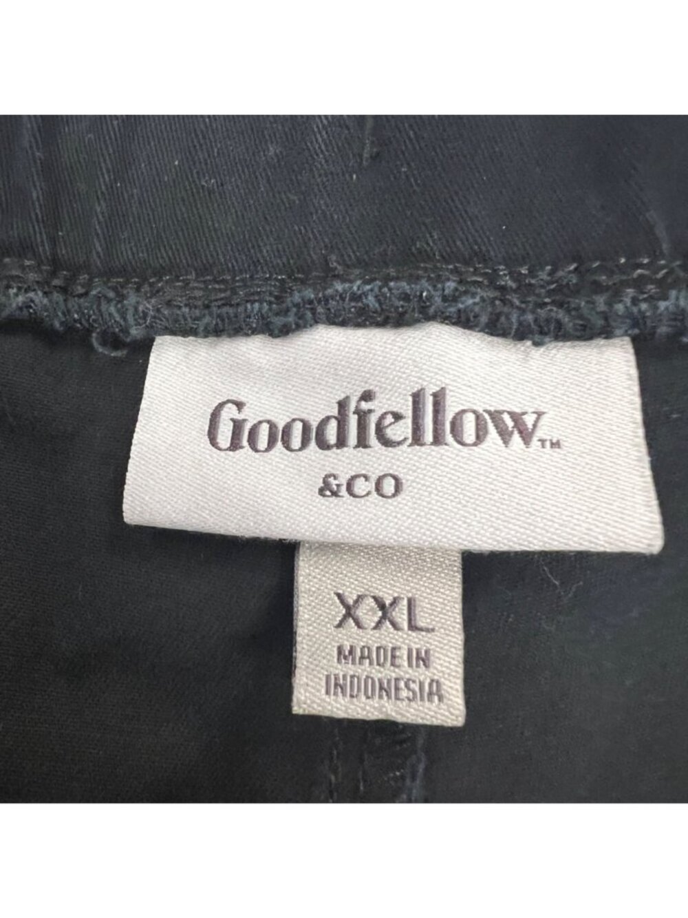 Goodfellow & Co Mens Khaki Jogger Pants Drawstring Black Size XXL Pockets - Picture 7 of 8